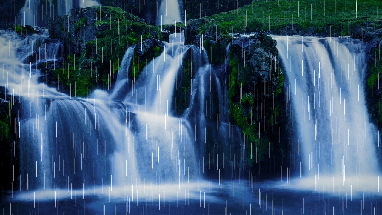 Rain Noise & Waterfalls | The BEST White Noise for Sleep!