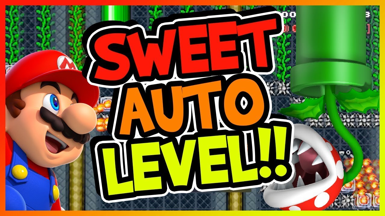 Sweet Auto Level - Super Mario Maker Level Showcase - YouTube