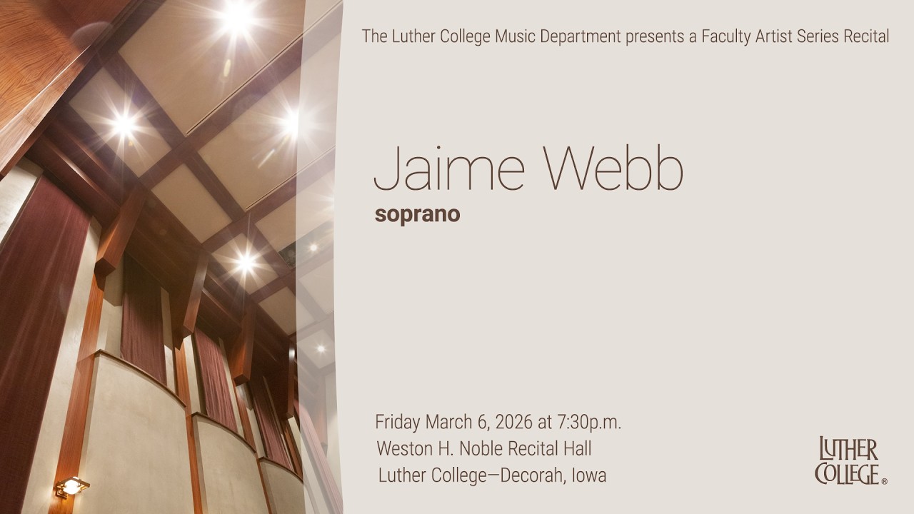 Faculty Artist Series: Jaime Webb, soprano