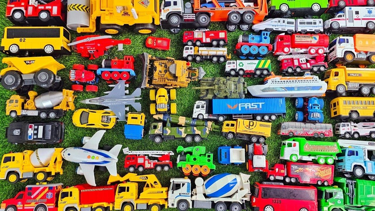 Mobil Mobilan Polisi, Mobil Truk Molen, Mobil Balap, Mobil Damkar, Beko Excavator, Ambulance 243