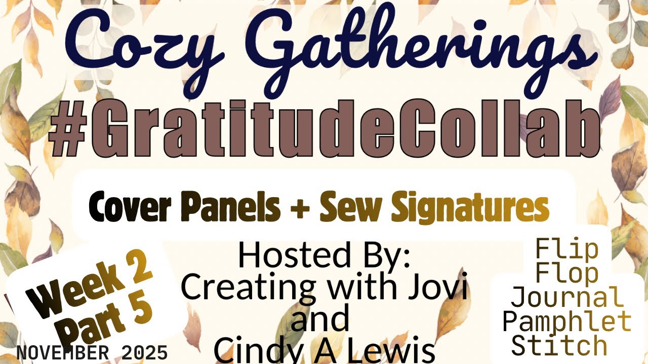 Учебное пособие по ведению журнала Flip Flop: панели на обложке + вышивка подписей стежком-брошюр...