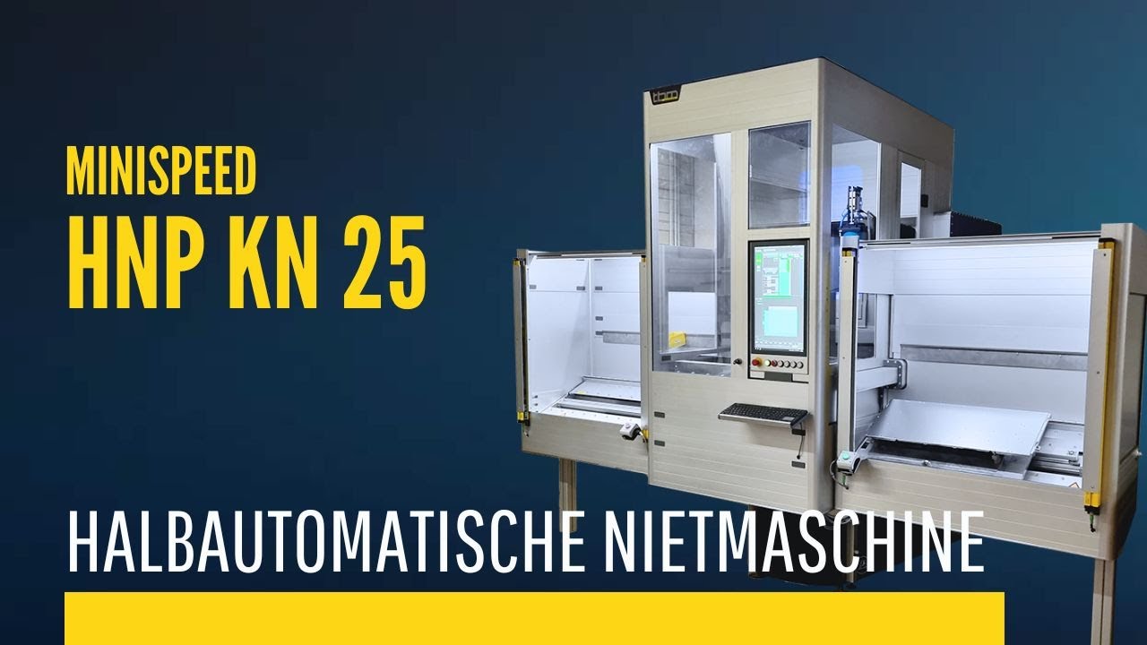 Halbautomatische Nietmaschine zur Blechbearbeitung