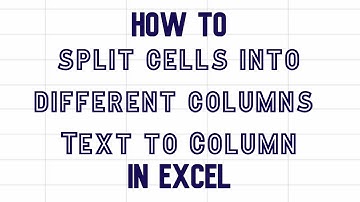 How to split Excel cells into different columns - Text to Column in Excel Video #Excel #Texttocolumn