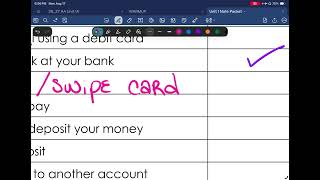 Credit versus debit scenarios