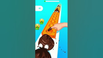 pop run 3D gameplay 💩 || Mobile game 126#shortvideo #mobilegaming #poprungame #poprun3dlive