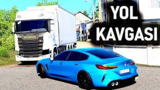 Kamyonla Mahallede Yol Kavgasi Bmw Çildirtti Ets 2 Mod Logitech G29