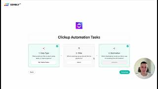 Sembly AI + ClickUp Automation Tutorial