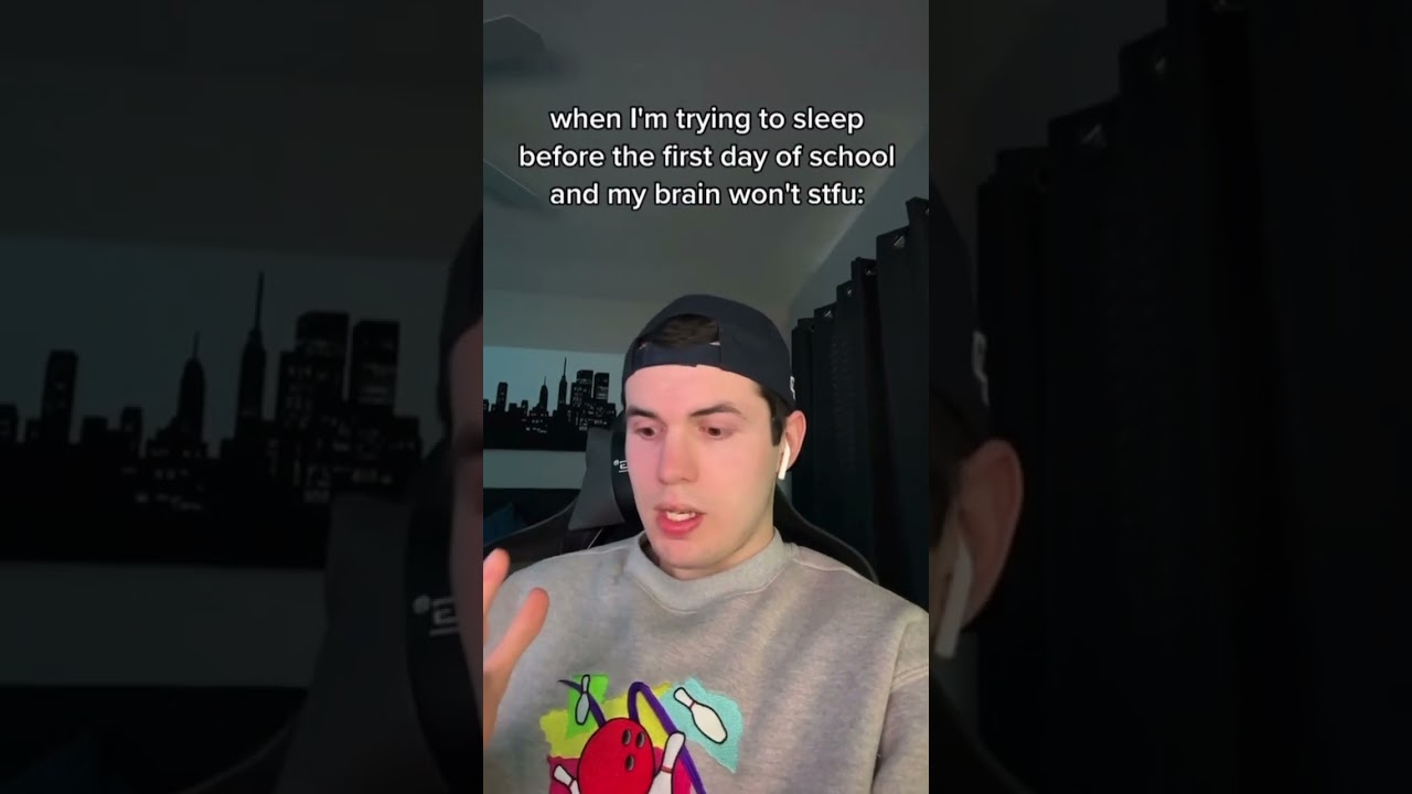 trying to sleep before the first day of school…