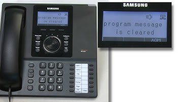 How To Use the Programmed Message Function on a Samsung Telephone System
