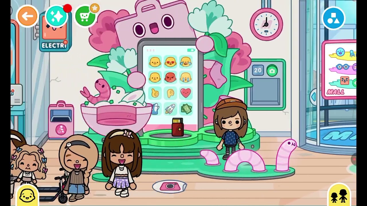 Toca boca ( Journée très cool de shopping avec ma famille au centre commercial 😉💕🫶🏻😂