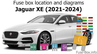 Fuse box location and diagrams: Jaguar XE (2021-2024) Jaguar Fuse Boxes