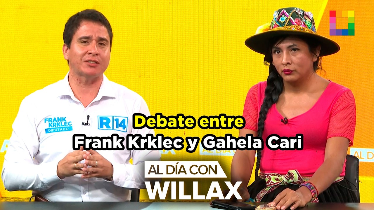 Al Día con Willax - FEB 23 - DEBATE DEL DÍA: GAHELA CARI VS. FRANK KRKLERC | Willax