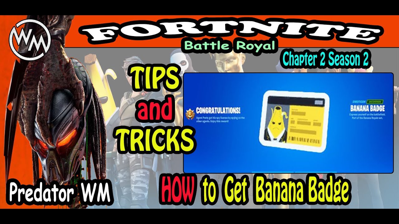 Banana Badge / Agent Peely License Card / Fortnite