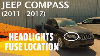 Jeep Compass - HEADLIGHTS FUSE LOCATION (2011 - 2017)