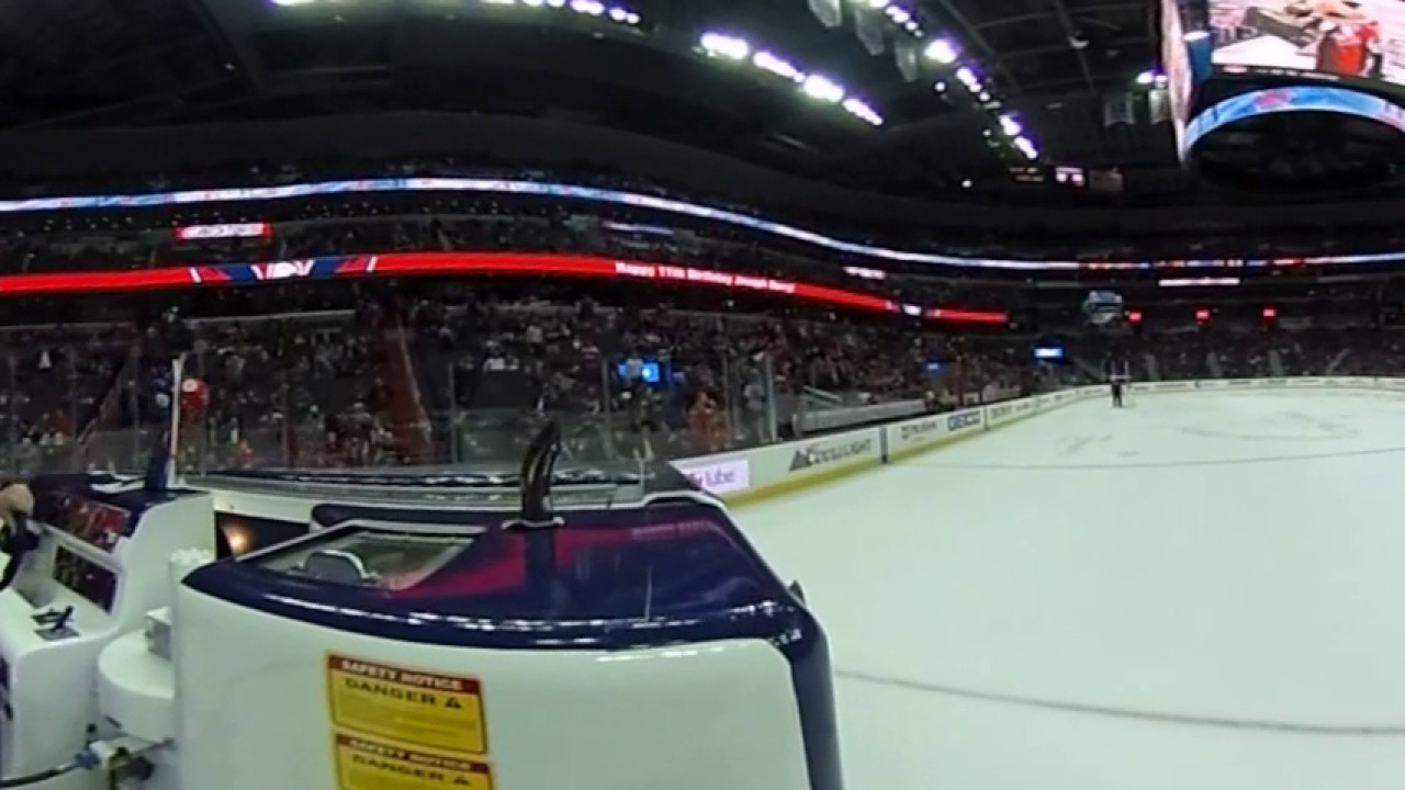 Zamboni Ride at the Verizon Center (DC) Caps vs Bruins 12072016