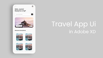 Travel App UI using Adobe XD - Adobe XD Speed Design