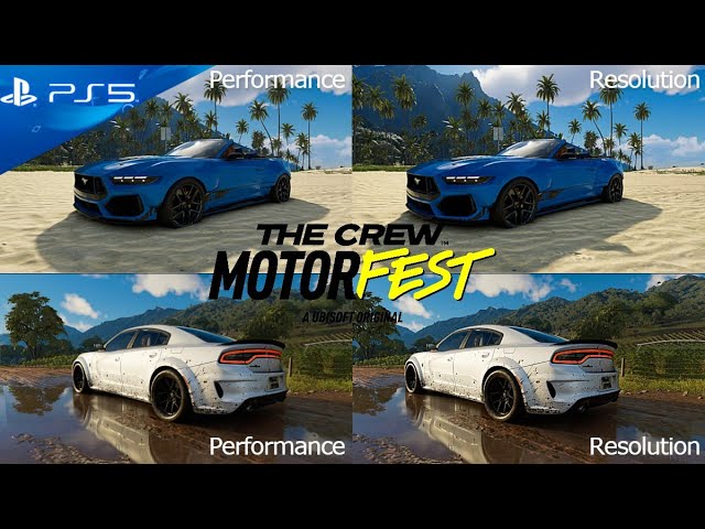 The Crew™ Motorfest (PS5) Performance vs. Resolution Modes