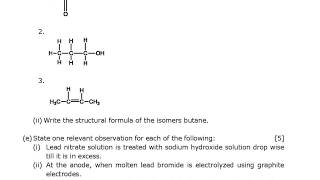 ICSE/ CLASS 10 / CHEMISTRY/ ANNUAL EXAM 2018/ QUESTION PAPER screenshot 3