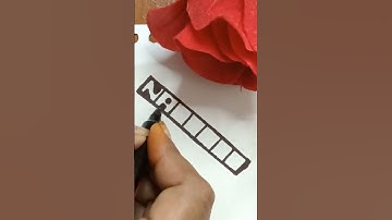 ♥️Nandini♥️ Name Art Drawing/#shorts #shortsvideo #youtubeshorts #shortsfeed #ytshorts #viral #name