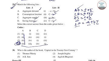 UGC NET ECONOMICS 2016 EXAM PAPERS solution analysis with current pattern