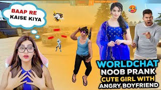 Noob Prank On Worldchat Cute Pro Girl With His Angry Boyfriend 🔥😡