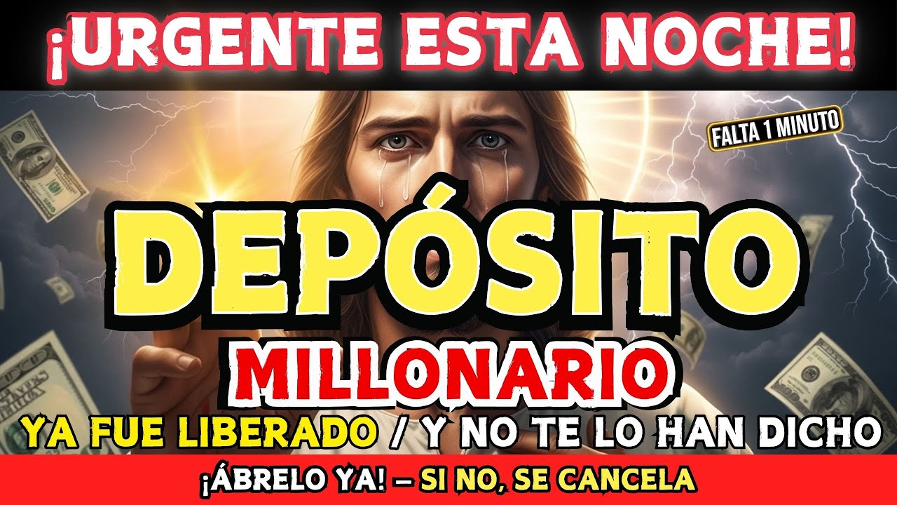 DIOS DICE: HOY RECIBES TU DEPÓSITO CELESTIAL — NO LO IGNORES
