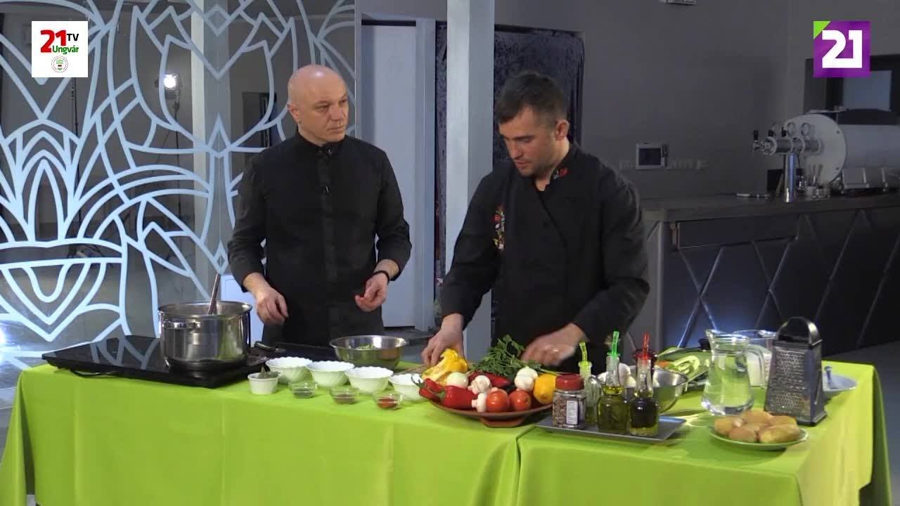 TV21 UNGVÁR-KÁRPÁTI KULINÁRIS 68.ADÁS - TÁRKONYOS BORJÚRAGULEVES ÉS CSÜLÖK PÉKNÉ MÓDRA(2020.02.15.)