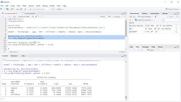 Run Stepwise Regression in R