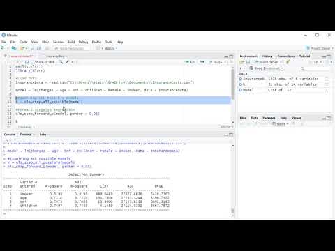 Run Stepwise Regression