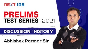 UPSC CSE/IAS Prelims Test Series 2021 Discussion | History by Abhishek Parmar Sir | Demo Class