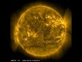 Unsere Sonne vom 02.03.25 bis 08.03.25 (TIMELAPSE) SDO/AIA 0171(gold) + Größenvergleich zu Planeten