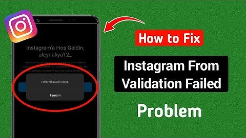 How to Fix Instagram From Validation Failed (2024) | Instagram From Validation Failed
