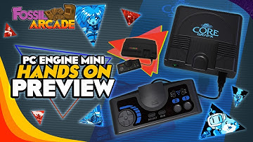 PC Engine / Turbografx 16 Mini HANDS ON PREVIEW!! - Fossil Arcade