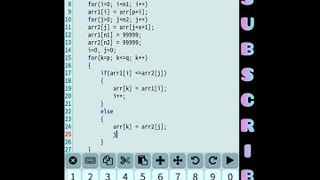 Merge Sort Algorithm | C program | Data Structure | #shorts #coding #programming #algorithm #code