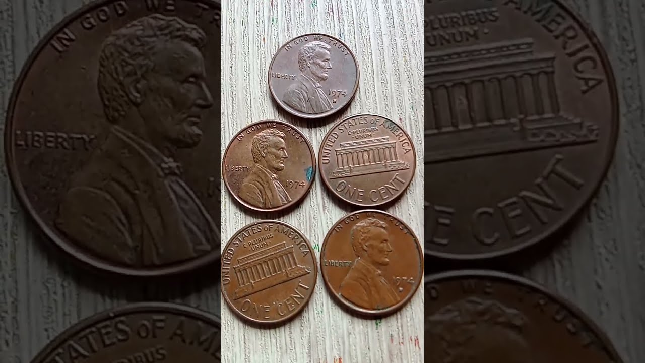 One Cent Yr 1974 D No Mint Mark S Lincoln Penny Share Sale