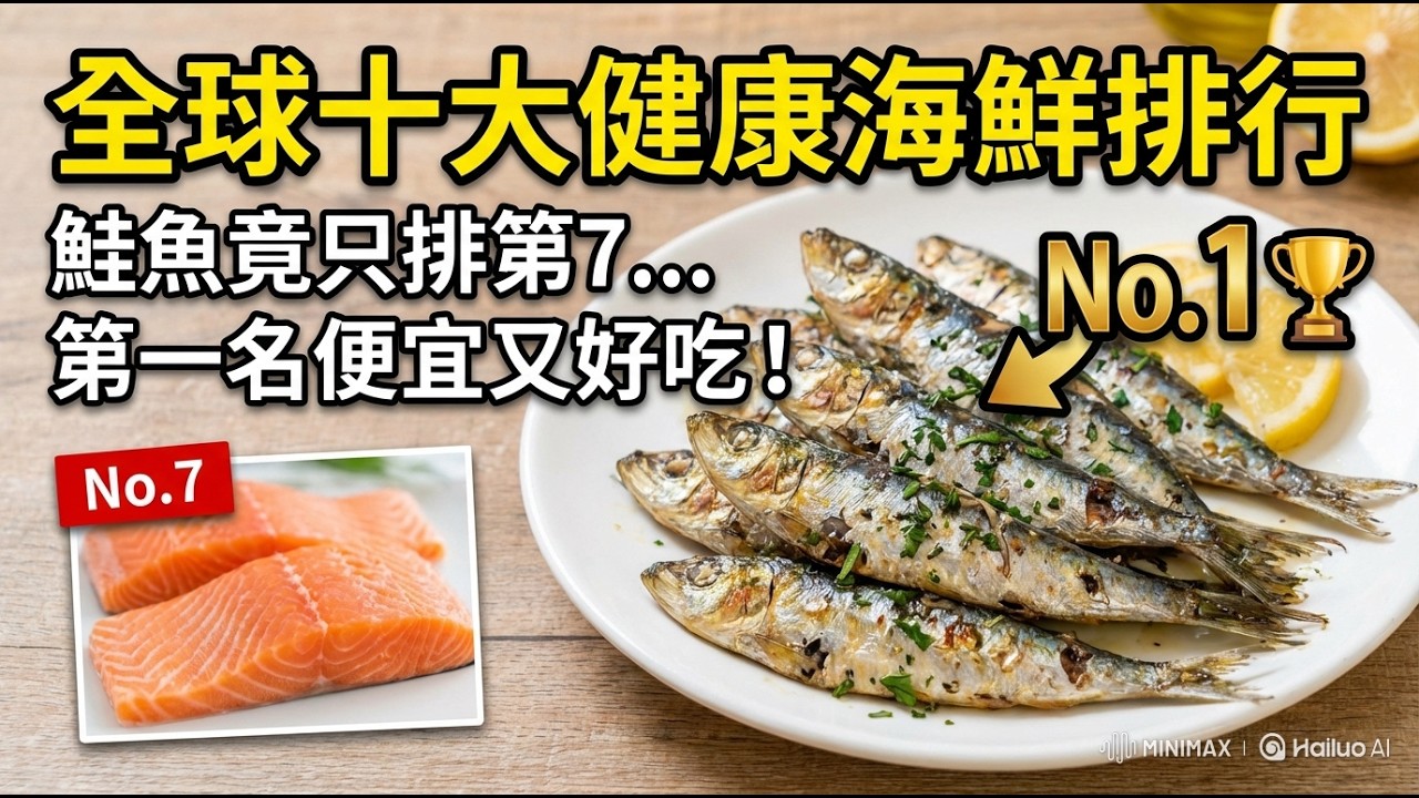 全球10大健康海鮮排行榜曝光！鮭魚竟只排第7，第1名便宜又好吃，90%的人從沒注意過！