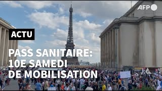 Dixième samedi de manifestations des anti-pass sanitaire | AFP