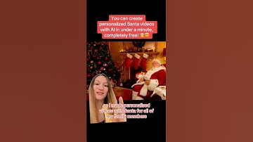 You can create personalized Santa videos with AI in under a minute, completely free! 🎅🤯