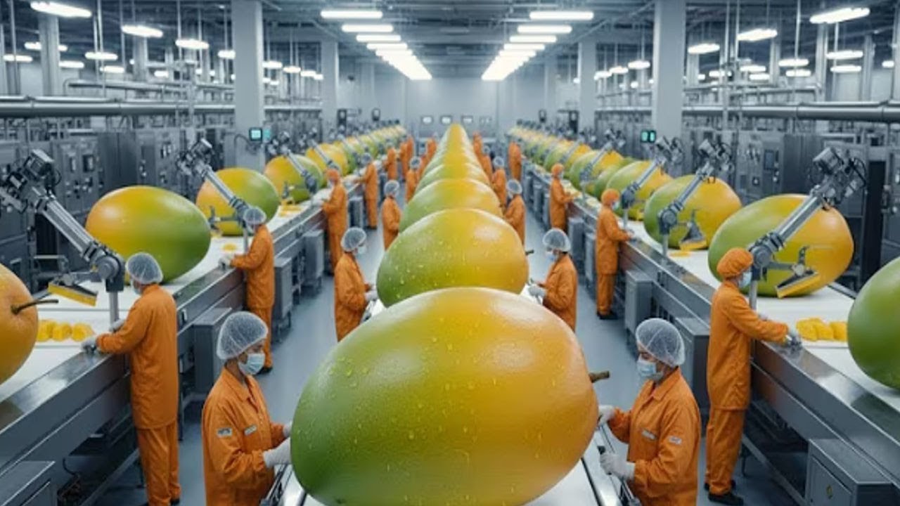 Modere Mango Inside a modern mango processing plant: From farm to delicious Mango ...