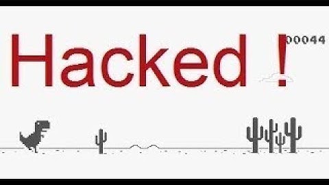 CHROME  DINOSAUR  GAME  HTML  HACK.. WITH IN 1 Min