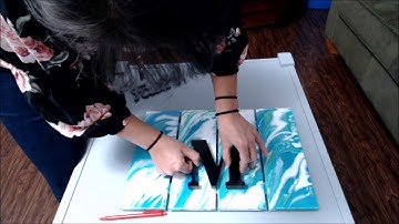 65. Adding the Finishing Touches | Video #6 of this Daughter Acrylic Pouring Project Gift Series