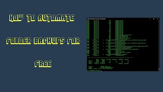 How to AUTOMATE folder backups for FREE