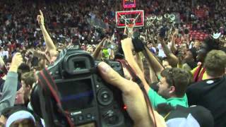 Texas Tech Court Storming After Win Over #3 Oklahoma