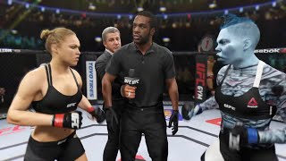 Ronda Rousey vs. Blue Sheeva - EA Sports UFC 2 - Epic Girl Fights 💜