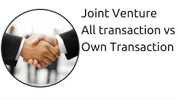 Joint Venture  record all transaction vs. Own Transaction | Joint Venture Accounting | CA CPT | CS