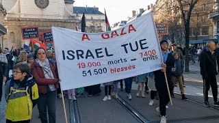 Manifestation pour le peuple palestinien à Grenoble