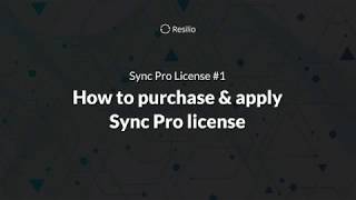 How to purchase & apply a Sync Pro license screenshot 4