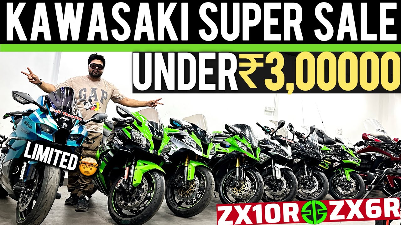 Biggest used 2024 kawasaki Bikes collection Full Throttle starting