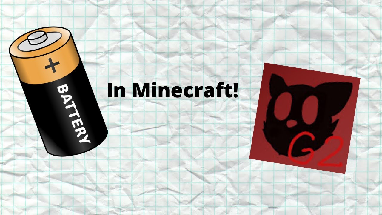 How to build a minecraft battery YouTube