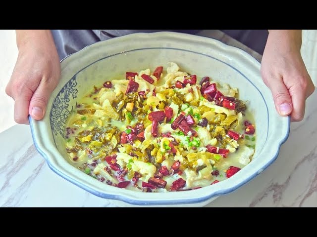 Suan Cai Yu, Sichuan Sour and Spicy Poached Fish Soup with Pickled Greens (酸菜鱼) | Chinese Cooking Demystified